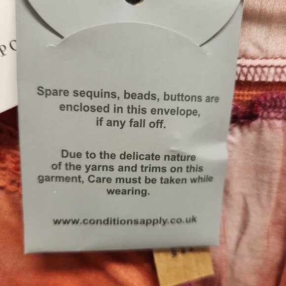 NWT Anthropologie Conditions Apply Etienne Peasant Blouse SZ SMALL - Picture 10 of 16